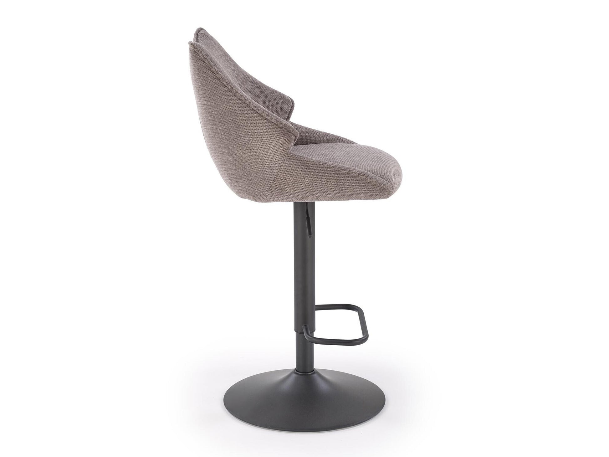 Baro kėdė H122 baro kėdė, juoda / pilka V-CH-H/122-POPIELATY (Pilka)