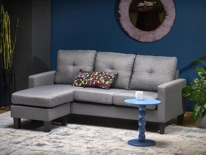 Minkštų baldų komplektas GERSON sofa with ottoman, color: pilka V-CH-GERSON-SOFA-POPIELATY (Pilka)