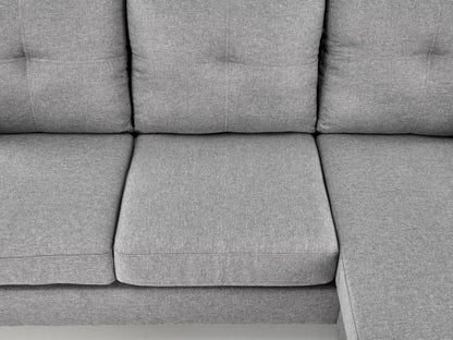 Minkštų baldų komplektas GERSON sofa with ottoman, color: pilka V-CH-GERSON-SOFA-POPIELATY (Pilka)
