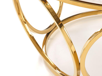 Žurnalinis staliukas VENUS 2 c. stalas, baltas marmuras / auksas V-CH-VENUS_2-LAW