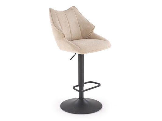Baro kėdė H122 baro kėdė, juoda / beige V-CH-H/122-BEŻOWY (Beige)