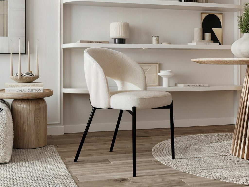 Kėdė K373, Spalva: Beige + Juoda