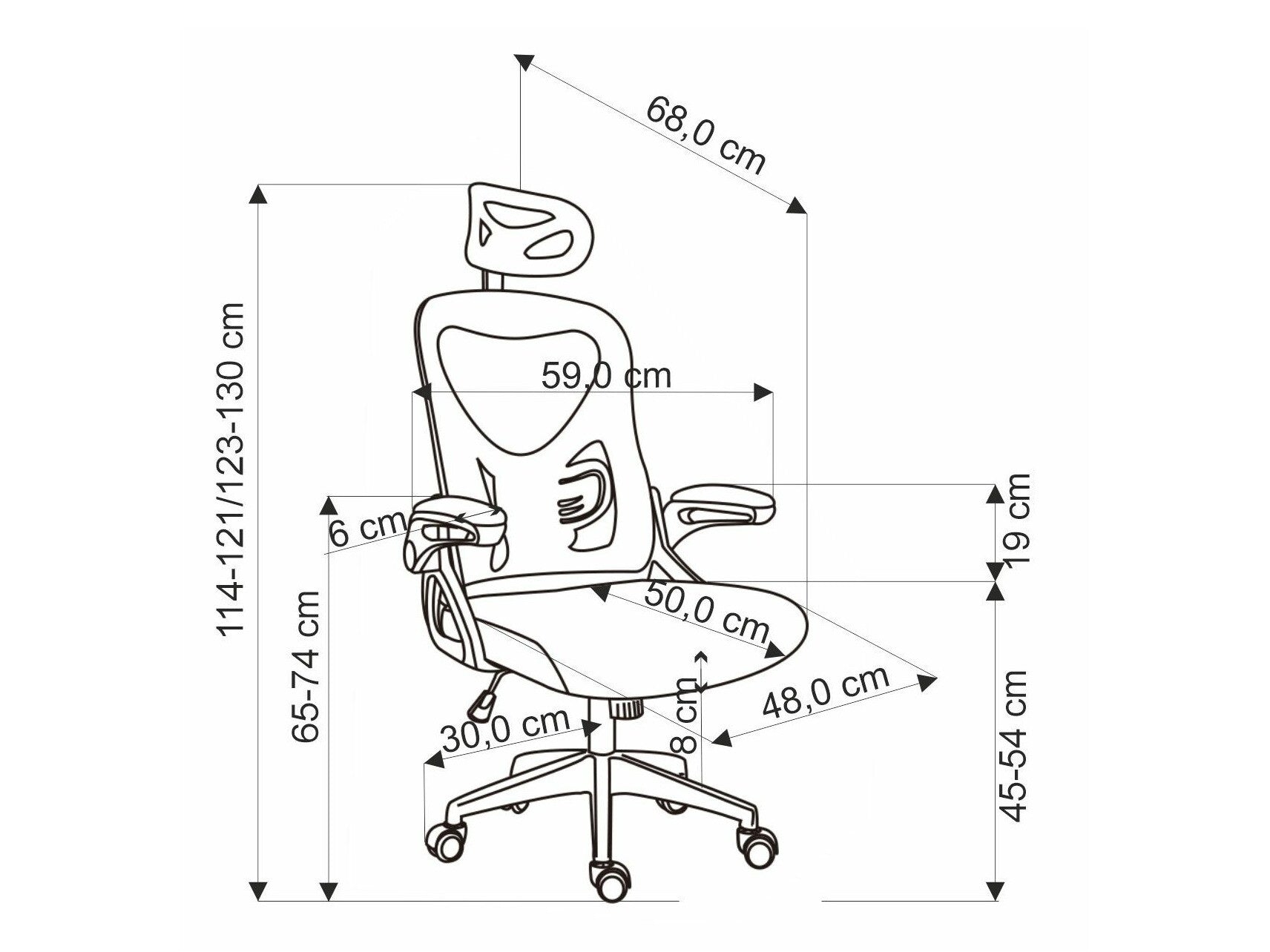 Biuro kėdė NEGRO biuro kėdė, juoda V-CH-NEGRO-FOT
