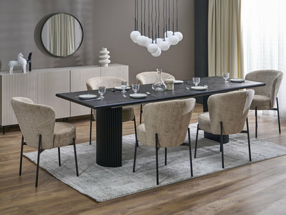 Stalas BOLERO extension stalas, color: juoda / juoda V-PL-BOLERO-ST