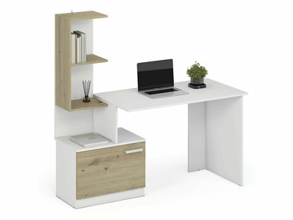 Darbo stalas MISO darbo stalas, balta / artisan ąžuolas V-UA-MISO-BIAŁY/D.ARTISAN (Balta + Artisan ąžuolas)