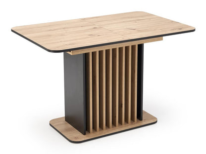 Stalas WILSON extension stalas, top - artisan ąžuolas / juoda, kojos - artisan ąžuolas / juoda V-UA-WILSON-ST