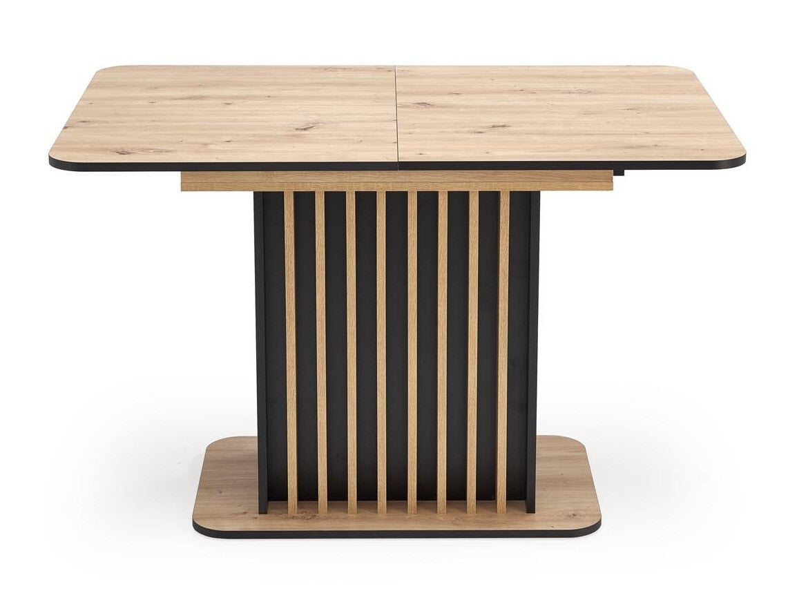 Stalas WILSON extension stalas, top - artisan ąžuolas / juoda, kojos - artisan ąžuolas / juoda V-UA-WILSON-ST