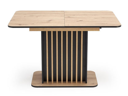 Stalas WILSON extension stalas, top - artisan ąžuolas / juoda, kojos - artisan ąžuolas / juoda V-UA-WILSON-ST