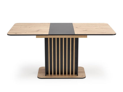 Stalas WILSON extension stalas, top - artisan ąžuolas / juoda, kojos - artisan ąžuolas / juoda V-UA-WILSON-ST