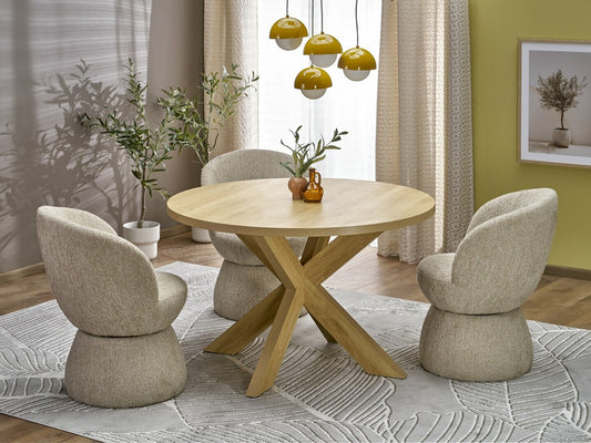 Stalas MORUS apvalus stalas, natural V-CH-MORUS-ST