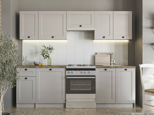 Virtuvės komplektas VIVIAN 240 virtuvės komplektas V-UA-VIVIAN_240-KASZMIR/KASZMIR