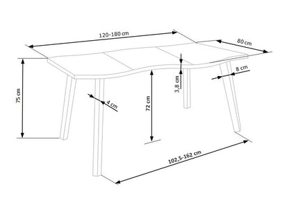 Stalas DICKSON ext. stalas V-CH-DICKSON-ST-120/180 4089785