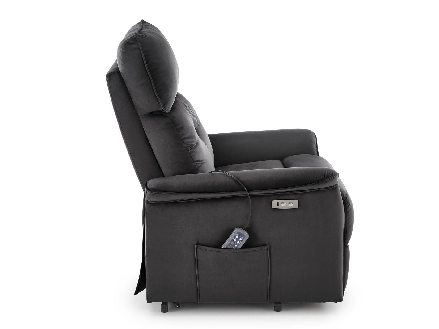 Fotelis reglaineris SEMIR 2 leisure kėdė, juoda V-CH-SEMIR_2-FOT-CZARNY (Juoda)