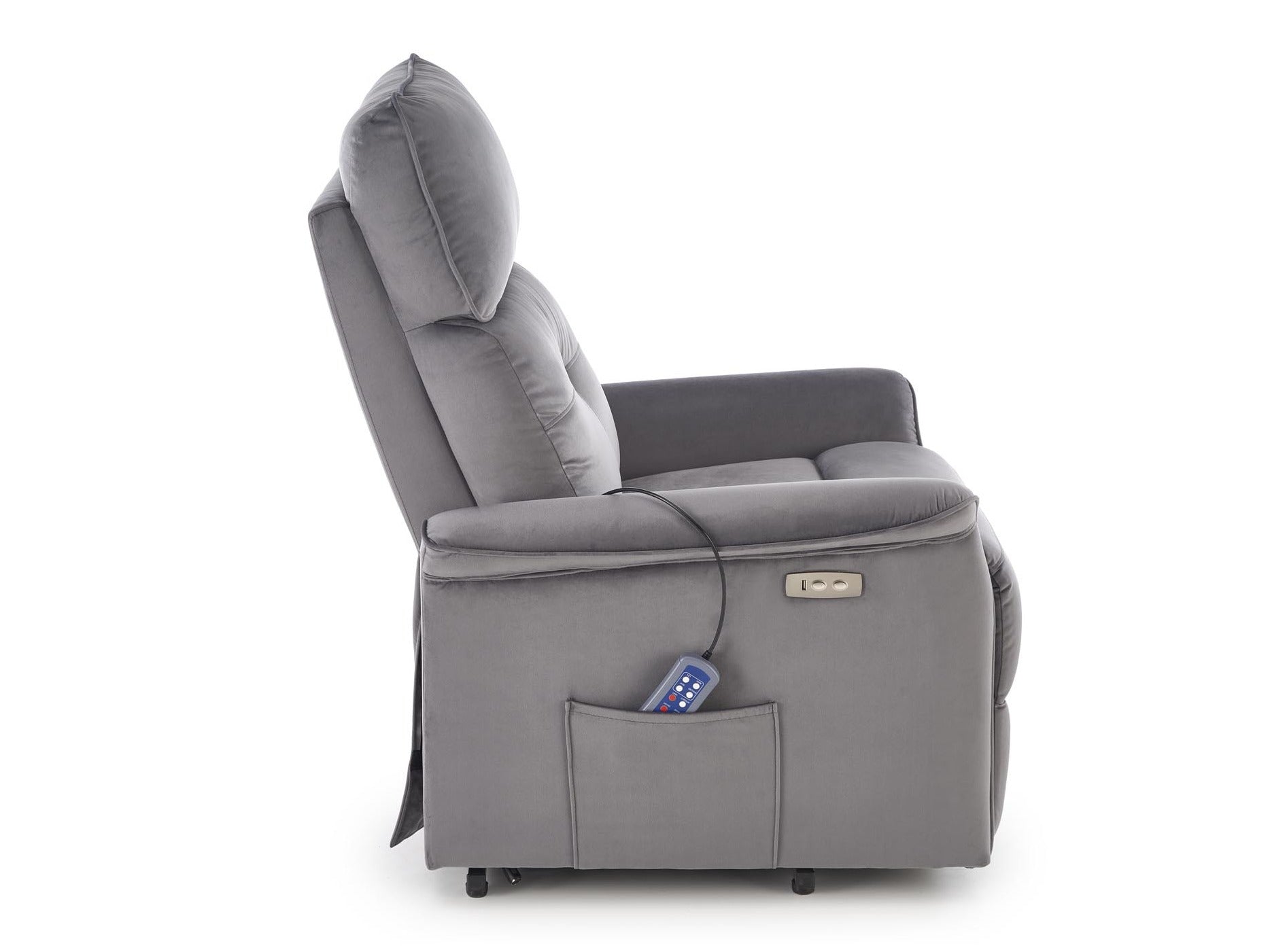 Fotelis reglaineris SEMIR 2 leisure kėdė, pilka V-CH-SEMIR_2-FOT-POPIEL (Pilka)
