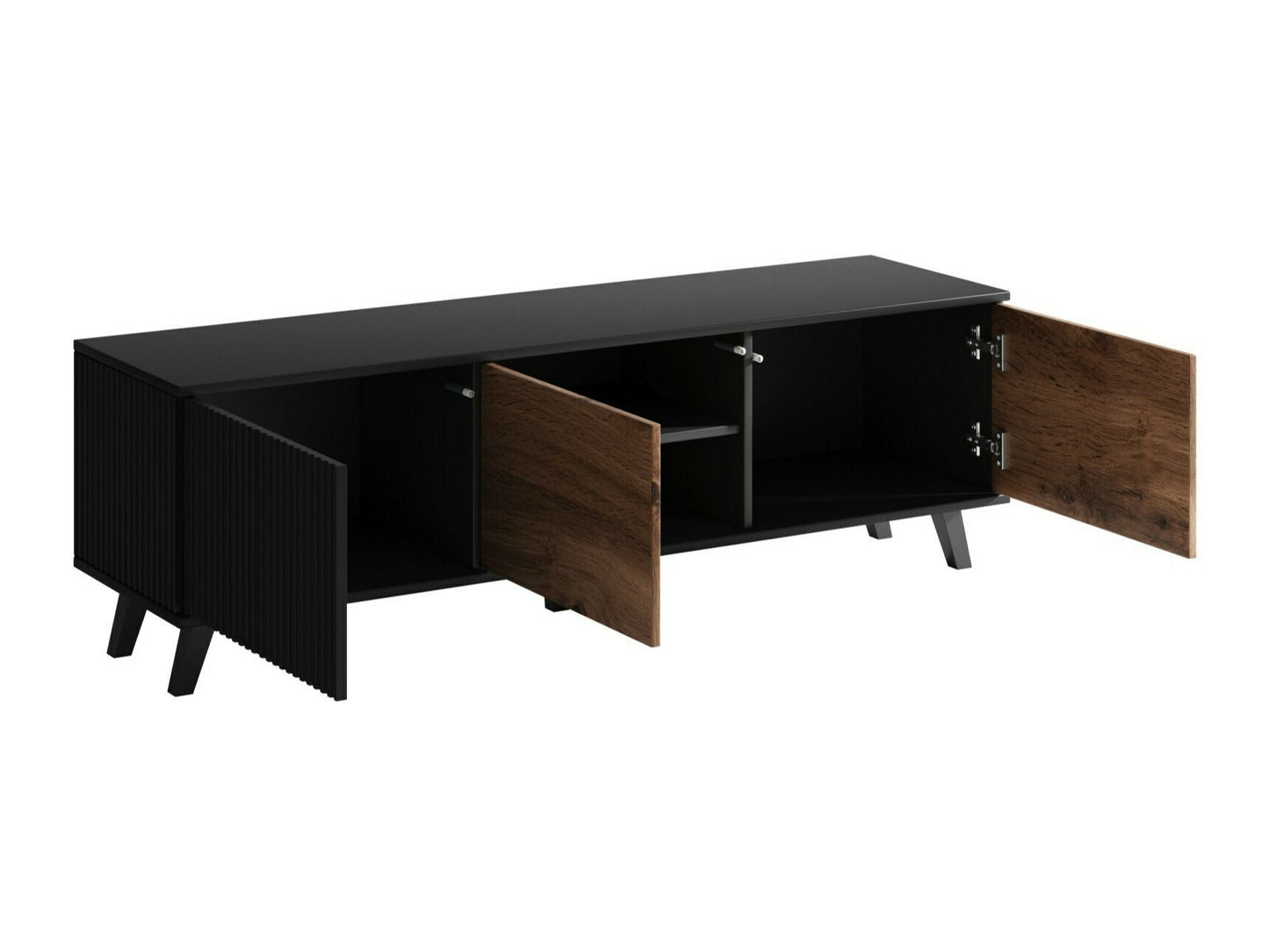 Svetainės komplektas Random 1, Spalva: Juoda + Votan ąžuolas