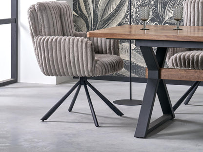 Kėdė K572 kėdė, V-CH-K/572-KR-POPIELATY (Pilka + Juoda)