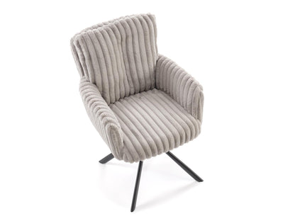Kėdė K572 kėdė, V-CH-K/572-KR-POPIELATY (Pilka + Juoda)