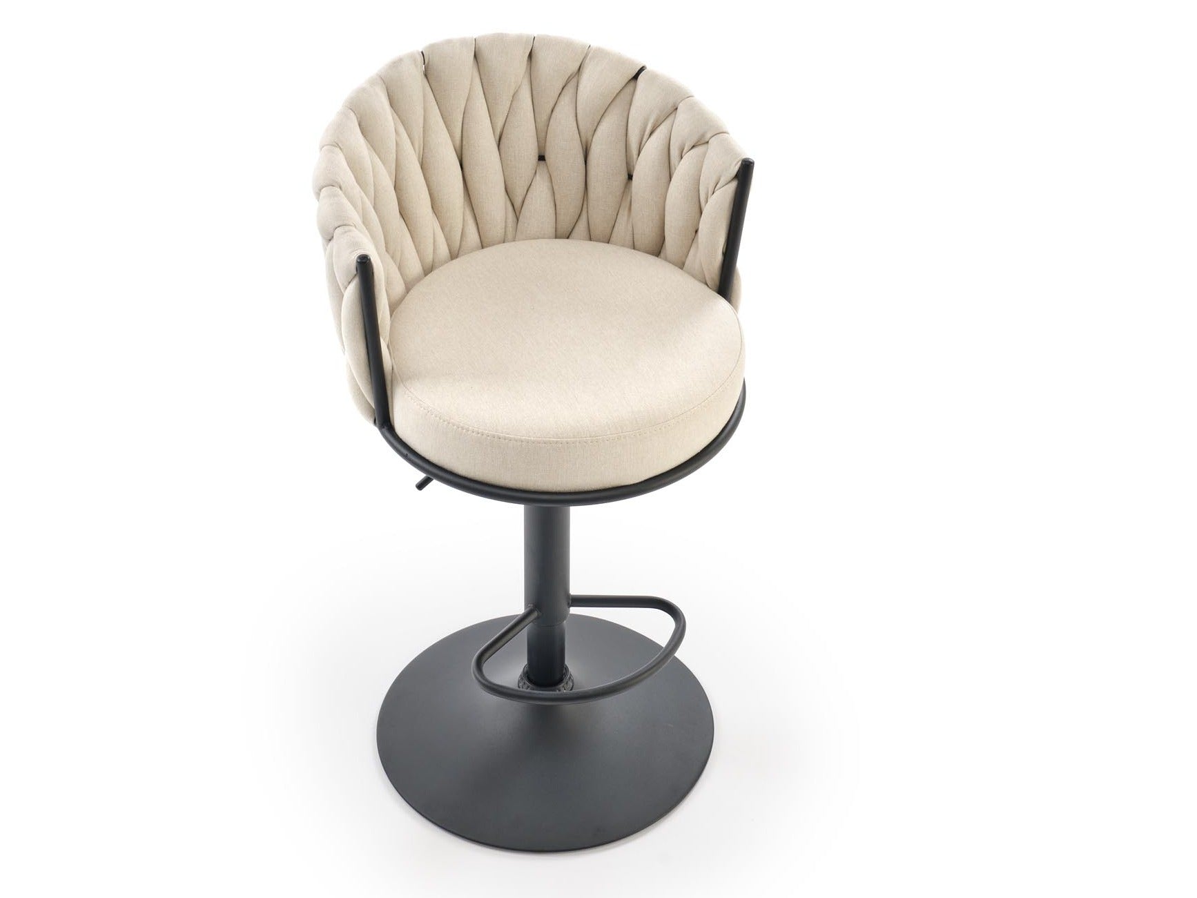Baro kėdė H125 baro kėdė, juoda / smėlinė V-CH-H/125-BEŻOWY (Smėlinė + Juoda)