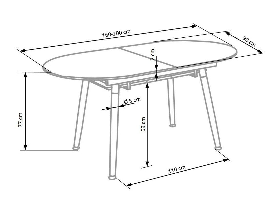 Stalas CALIBER 4137352