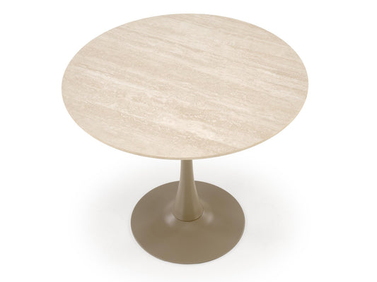 Stalas TOLIO apvalus stalas, travertine / kašmyras V-CH-TOLIO-ST