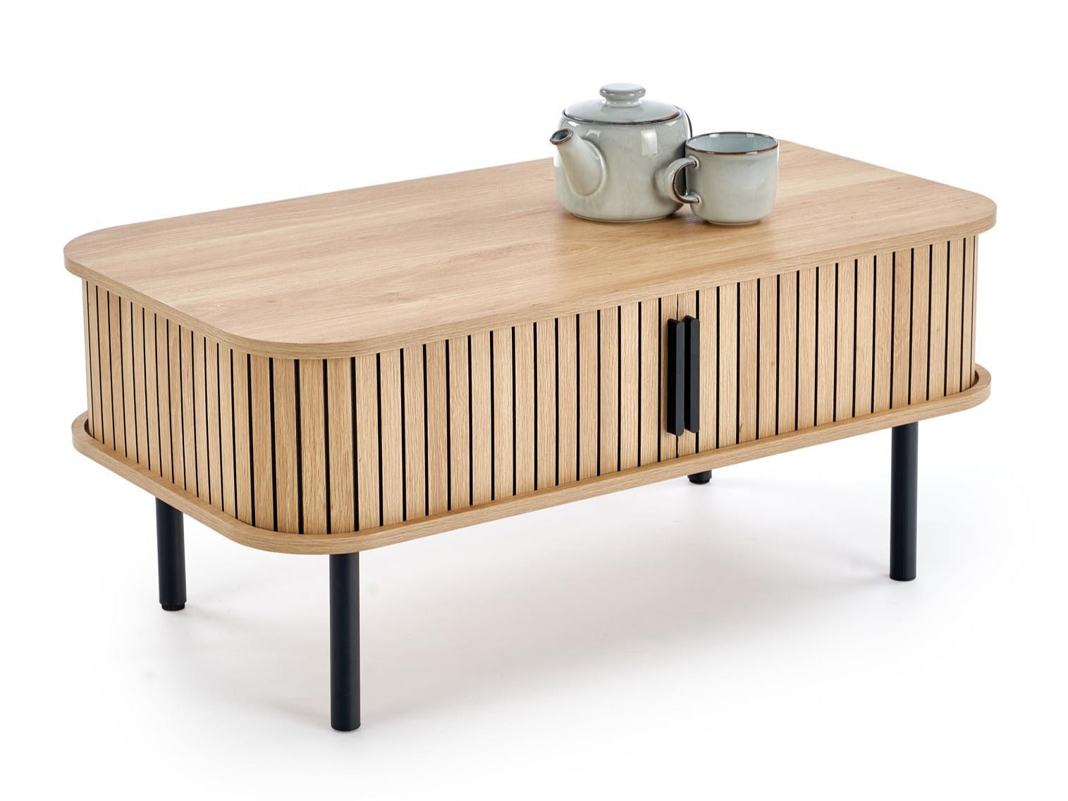 Žurnalinis staliukas ANGELINA žurnalinis staliukas, natural/juoda V-CH-ANGELINA-LAW