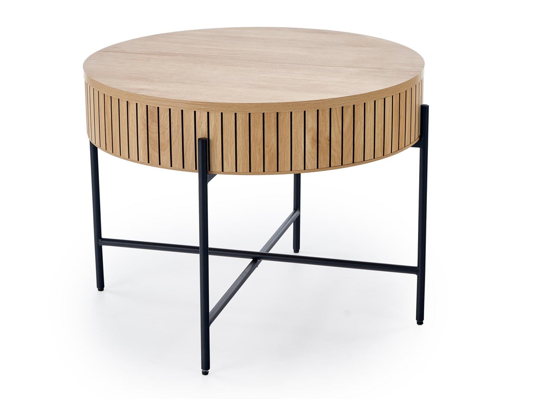 Žurnalinių staliukų komplektas DANTE komplektas of two, wnatural/juoda V-CH-DANTE-LAW