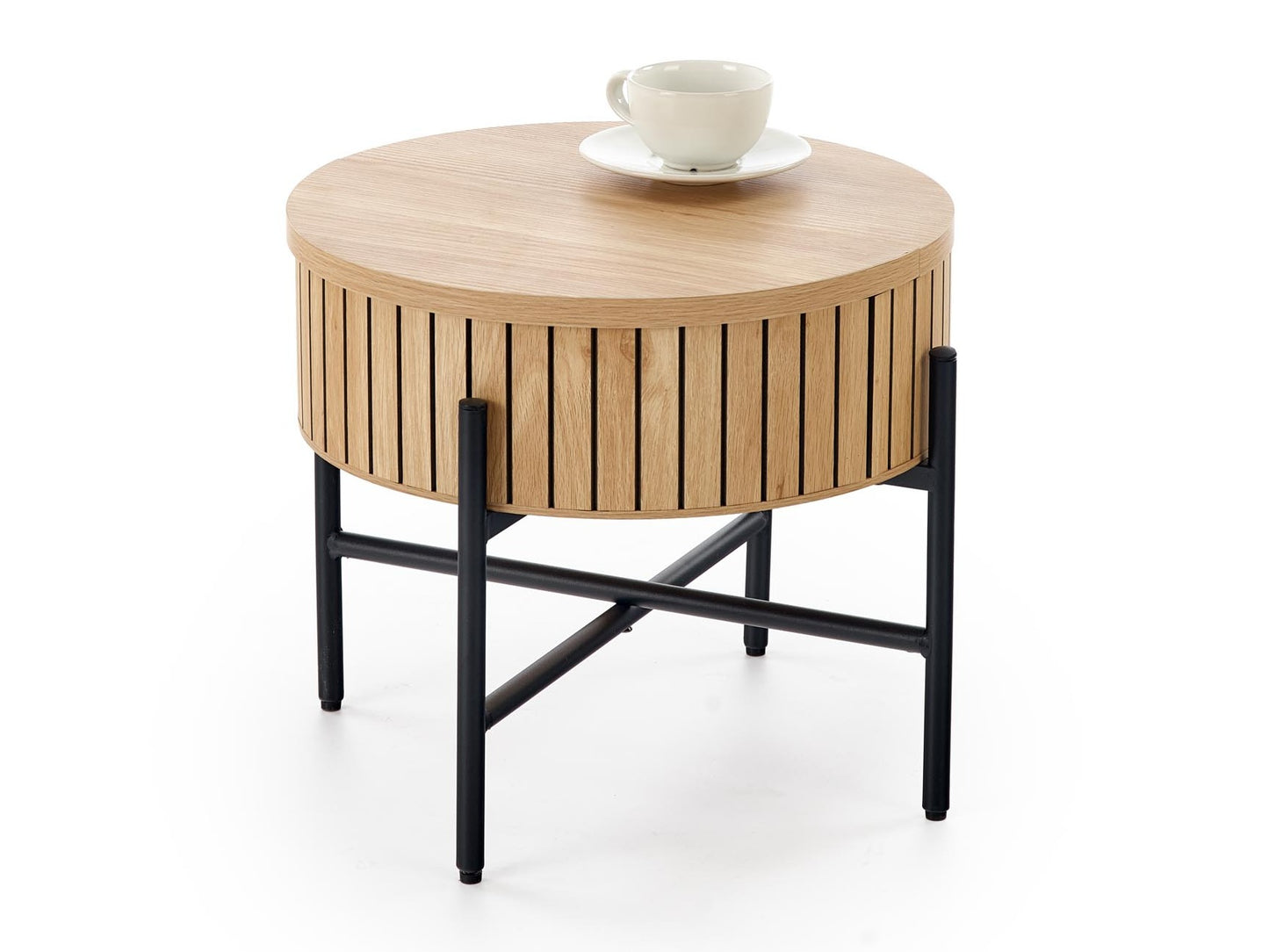 Žurnalinių staliukų komplektas DANTE komplektas of two, wnatural/juoda V-CH-DANTE-LAW