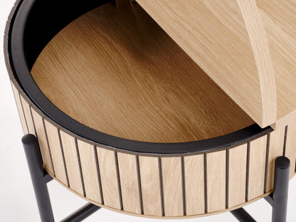 Žurnalinių staliukų komplektas DANTE komplektas of two, wnatural/juoda V-CH-DANTE-LAW