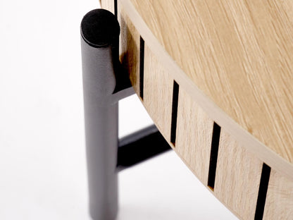 Žurnalinių staliukų komplektas DANTE komplektas of two, wnatural/juoda V-CH-DANTE-LAW