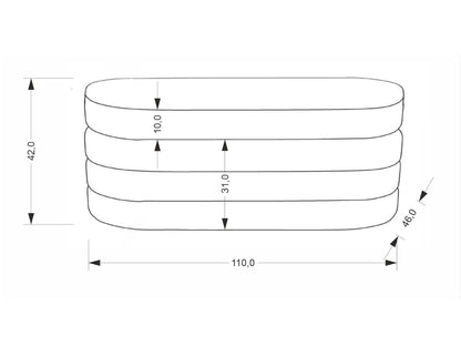 Minkštasuolis CALPI suoliukas with storage function, pilka V-CH-CALPI-ŁAWKA-POPIELATY (Pilka)