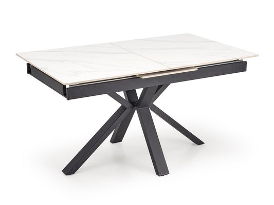 Stalas PLATAN extension stalas, baltas marmuras / juoda V-CH-PLATAN-ST