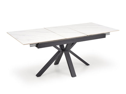 Stalas PLATAN extension stalas, baltas marmuras / juoda V-CH-PLATAN-ST