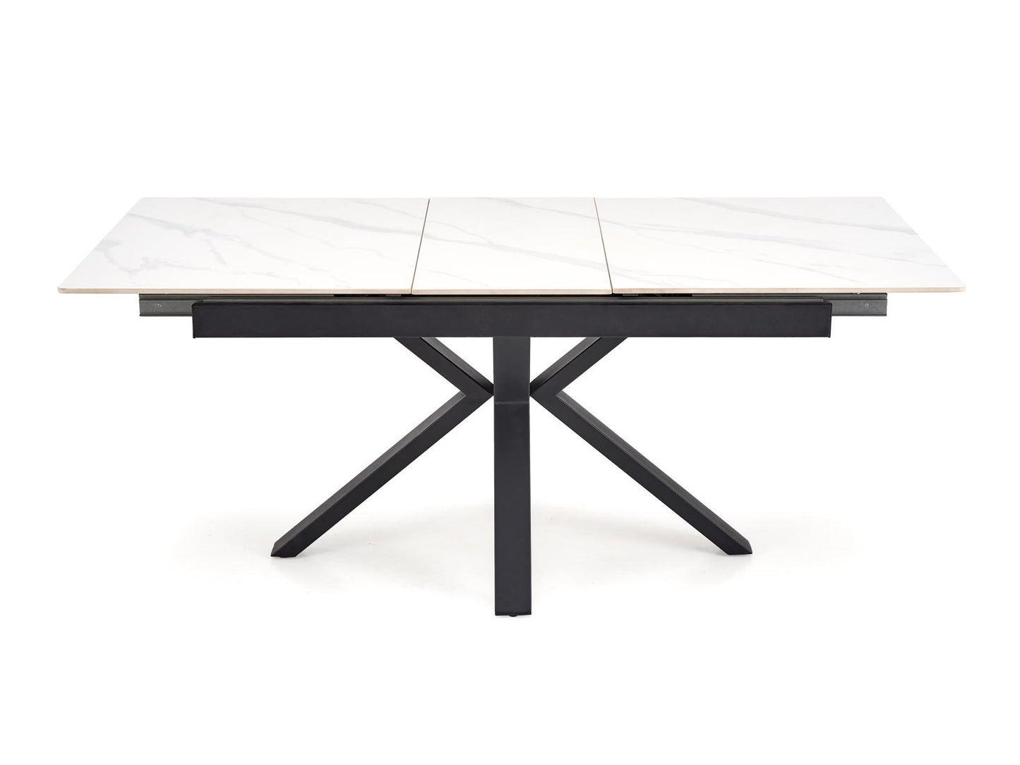 Stalas PLATAN extension stalas, baltas marmuras / juoda V-CH-PLATAN-ST