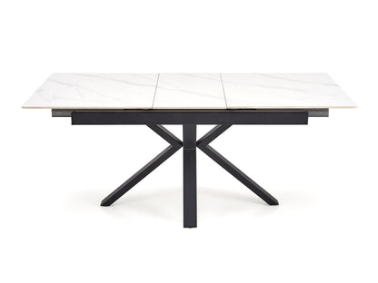 Stalas PLATAN extension stalas, baltas marmuras / juoda V-CH-PLATAN-ST