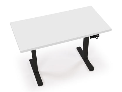 Reguliuojamo aukščio darbo stalas B/54 darbo stalas with reguliuojamas aukštis, top - balta, frame - juoda V-CH-B/54-BIAŁY/CZARNY (Balta + Juoda)
