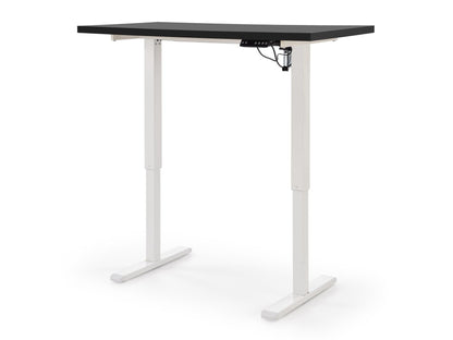 Reguliuojamo aukščio darbo stalas B/54 darbo stalas with reguliuojamas aukštis, top - juoda, frame - balta V-CH-B/54-CZARNY/BIAŁY (Juoda + Balta)