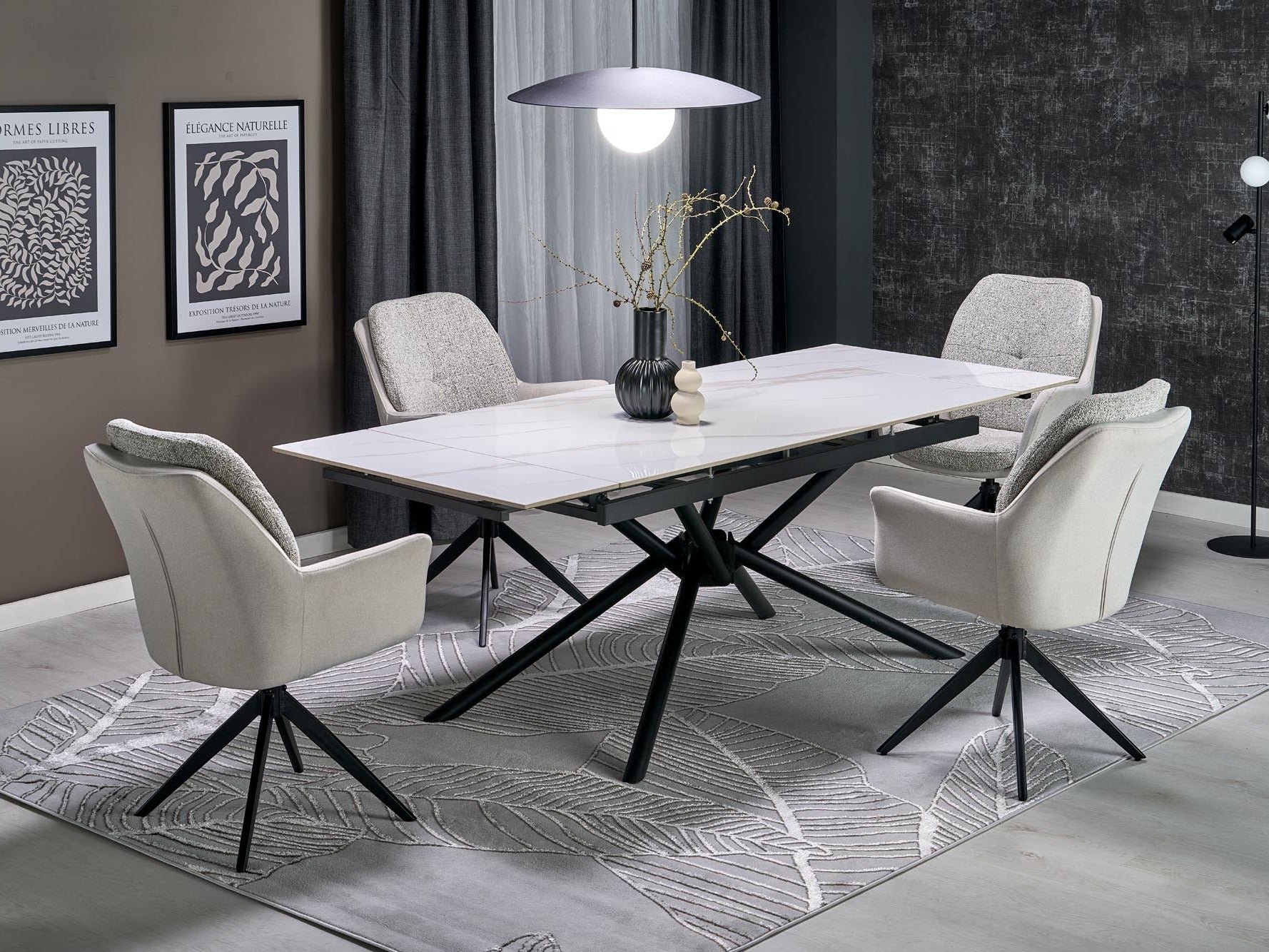 Kėdė K591 swivel kėdė, šviesi pilka V-CH-K/591-KR-J.POPIELATY (Šviesi pilka)