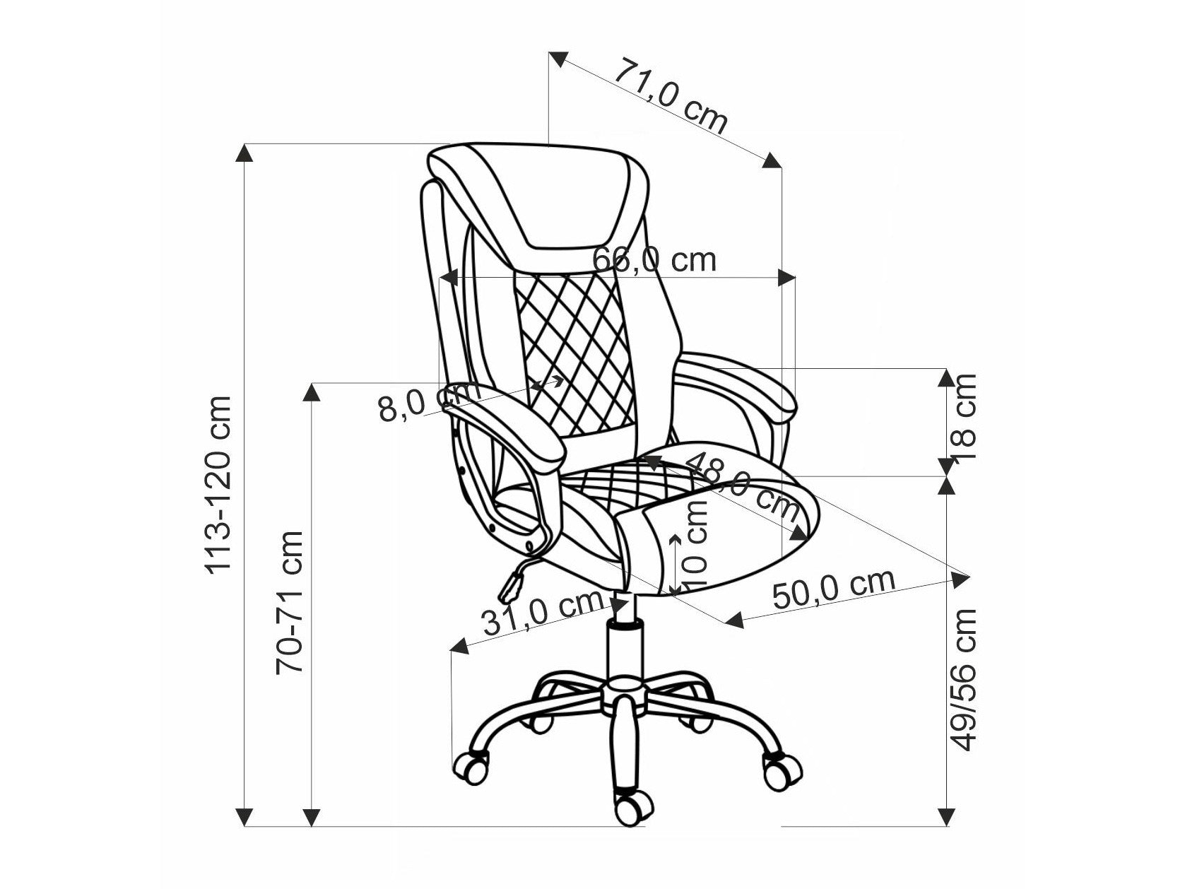 Biuro kėdė HELDER executive o.kėdė: juoda V-CH-HELDER-FOT-CZARNY (Juoda) 4236241