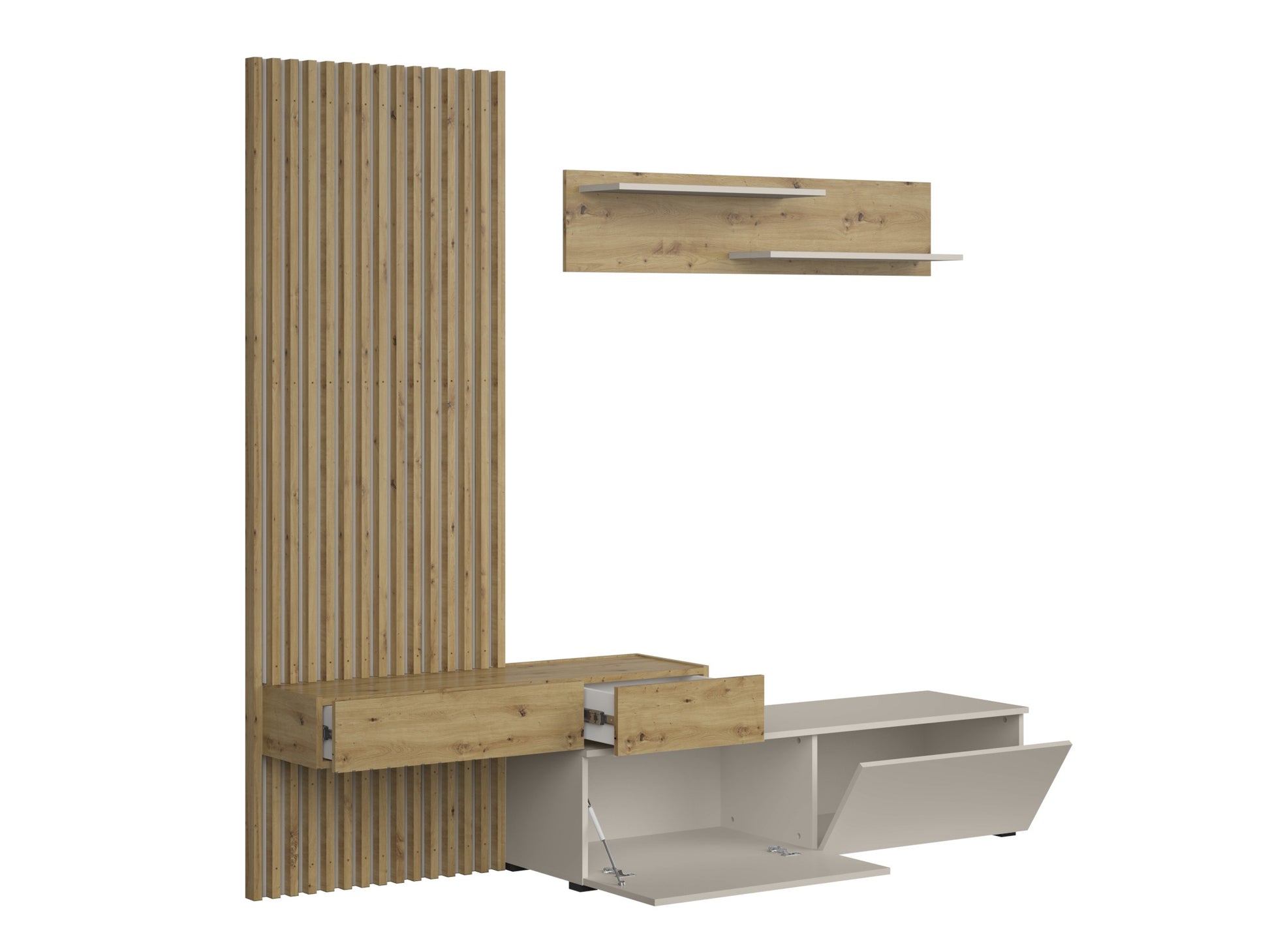 Svetainės komplektas CAMINO komplektas color: artisan ąžuolas / kašmyras V-UA-CAMINO-ARTISAN/KASZMIR (Artisan ąžuolas + Kašmyras)