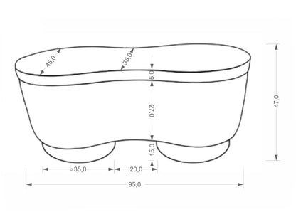 Minkštasuolis VIVA suoliukas with storage function V-CH-VIVA-ŁAWKA-BEŻOWY, Spalva: Smėlinė