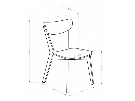 Kėdė HAITI kėdė, juoda / natural ąžuolas V-PL-HAITI-KR-CZARNY/NATURALNY