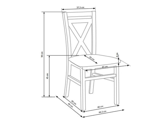 Kėdė Dariusz 2 V-PL-N-DARIUSZ_2-KASZMIR, Spalva: Kašmyras