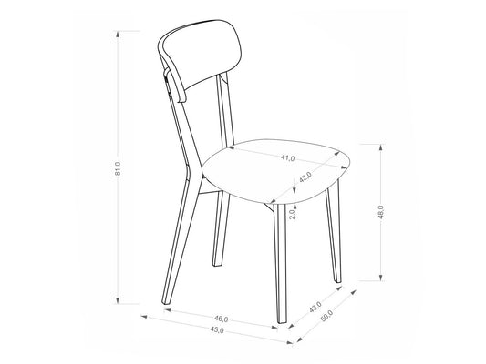 Kėdė BUGGI 2 kėdė kašmyras / Curio 09 V-PL-N-BUGGI_2