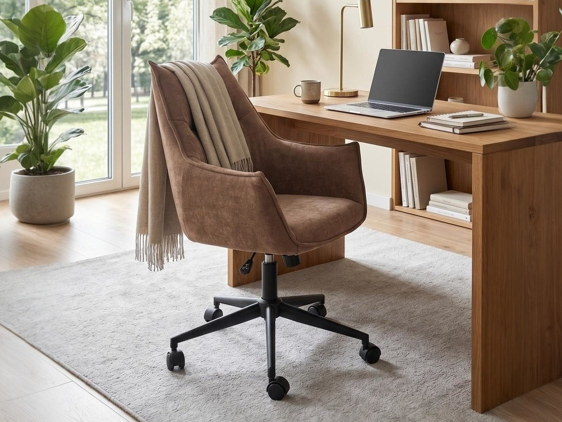 Biuro kėdė CLIO swivel fotelis V-CH-CLIO-FOT-BRĄZOWY, Spalva: Ruda