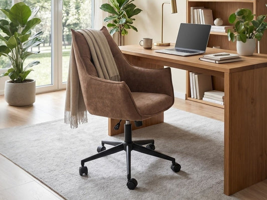 Biuro kėdė CLIO swivel fotelis V-CH-CLIO-FOT-BRĄZOWY, Spalva: Ruda