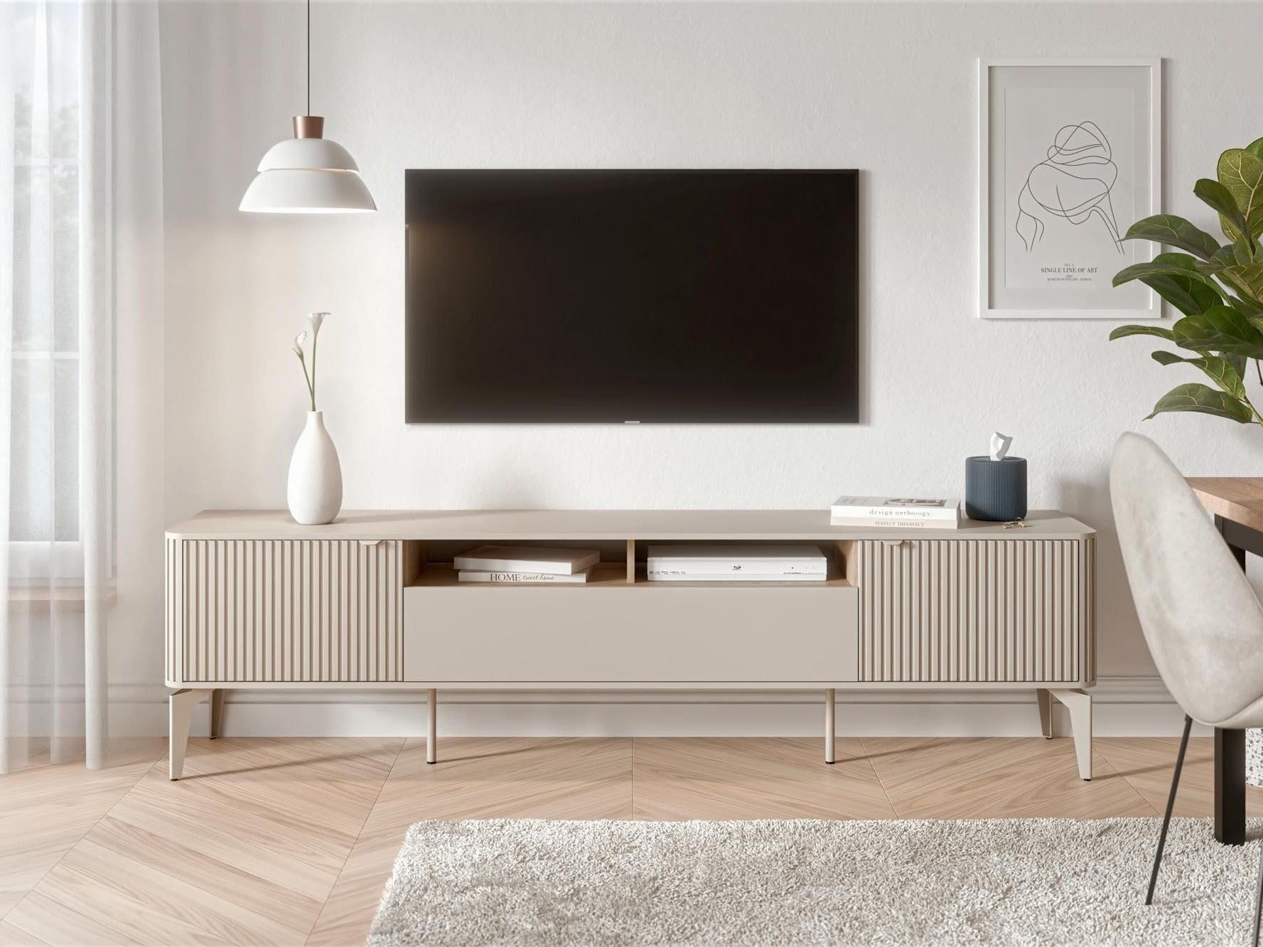 TV staliukas BELUCI RTV-2 RTV staliukas kašmyras / cremona ąžuolas