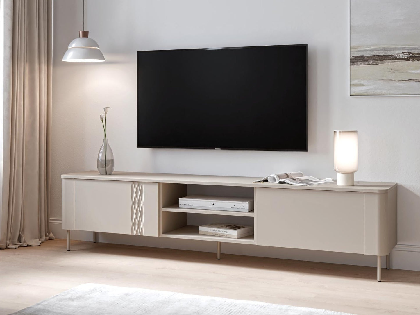 TV staliukas TIRANTE RTV-2 RTV staliukas kašmyras, Židinys: Nėra