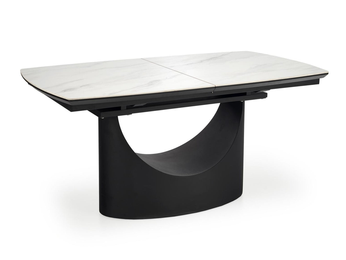Stalas OSMAN extension stalas, baltas marmuras / juoda V-CH-OSMAN-ST