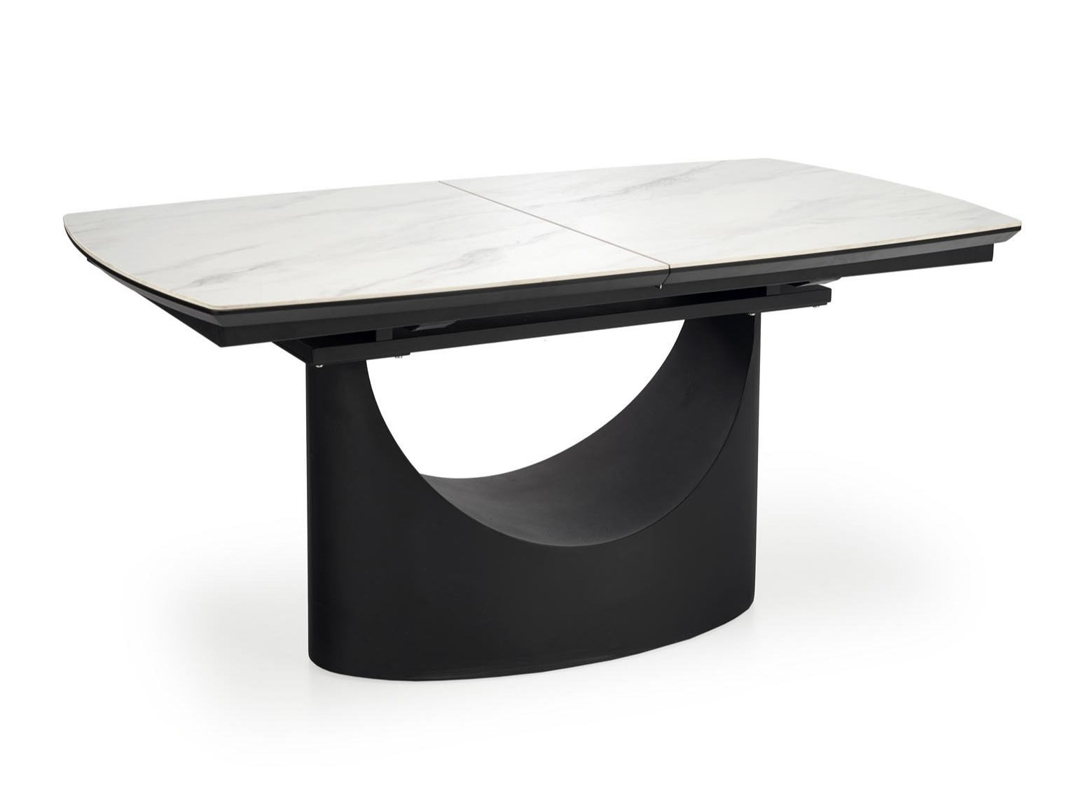 Stalas OSMAN extension stalas, baltas marmuras / juoda V-CH-OSMAN-ST