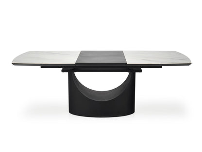Stalas OSMAN extension stalas, baltas marmuras / juoda V-CH-OSMAN-ST